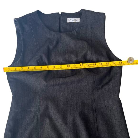 Calvin Klein Women's Career Sheath Dress Dark Charcoal Approximate Size 10 - Picture 7 of 9